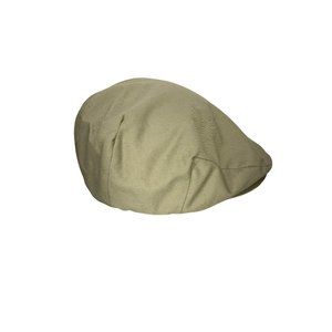 Scala Classico Tan Button Bill Gatsby‎ Style Newsboy Cap